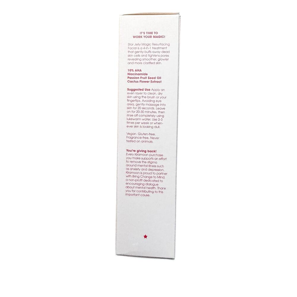 NWT Kiramoon Beauty Star Jelly Clear Magic Resurfacing Face Mask — 1.69fl.oz. - Picture 4 of 8